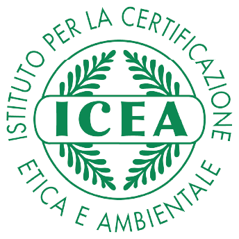 Logo de certificación ética y ambiental ICEA